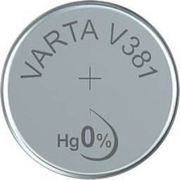 VAR 381 - VARTA silver oxide button cell, 45 mAh, 11,6 x 2,1 mm