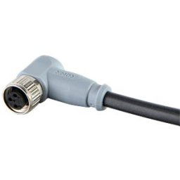 CONEC SAL8 RKW35 - SAL M8 x 1, 3-pin, 5 m, cable coupling, angled