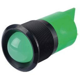 APEM APM Q22P1B G24AE - Indicator LED, 24 V AC/DC, 22 mm, FASTON, green/BlC