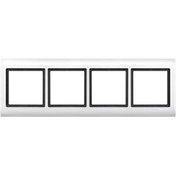 MERTEN EL ME 400419 - Aqua design frame — 4-gang, polar white