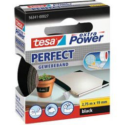 TESA 56341 SW - TESA extra Power cloth tape, 19 mm, black