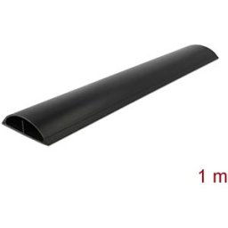 DELOCK 20712 - Cable trunking, self-adhesive, 89 x 21 mm - length 1 m, black