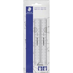 STAEDTLER 562152 - Ruler 15 cm, transparent, pack of 2