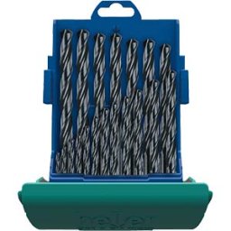 HELLER BOHRERSATZ S-19 - HSS steel drill bit set,1-10 mm,19-piece