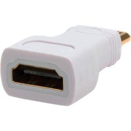 RPI MINI-HDMI 2 - Raspberry Pi - mini HDMI to HDMI, adapter, white
