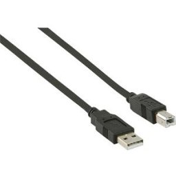 NEDIS N CCGB60100BK30 - USB 2.0 Cable, A male > B male, 3 m, black