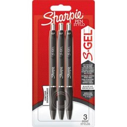 SHARPIE 2136598 - Sharpie S-Gel gel roller pen, set of 3, black