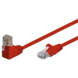 SHIVERPEAKS SHVP 08-64034 - patch cable, angle-straight, red, 2 m