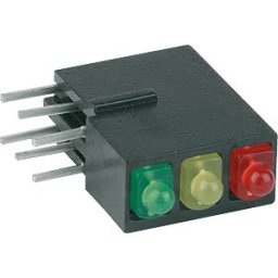 MENTOR MEN 1905.8720 - Traffic light LED module, Ø 2 mm, red/yellow/green