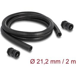 DELOCK 60465 - Cable protection sleeve 2 m x 21.2 mm with 2 x PG16 conduit fitt