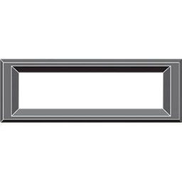 DISPLAY VISIONS LCD FRONT 4 - LCD FRAME for 2 x 40 characters, black