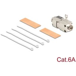 DELOCK 88198 - Network cable connector, LSA Cat.6a, STP, tool-free