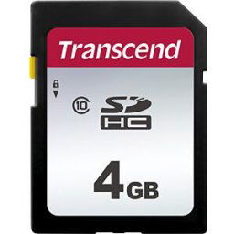 TRANSCEND TS4GSDC300S - SDHC memory card, 4 GB, class 10, 300S
