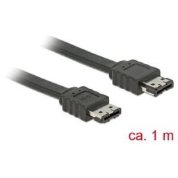 DELOCK 85640 - Cable eSATA 3 Gb/s receptacle > eSATA receptacle 1 m black