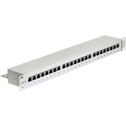 DELOCK 43300 - Delock 19“ Patchpanel 24 Port Cat.6 grau