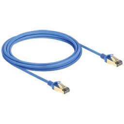 DELOCK 80335 - Patch cable, Cat.8.1, F/FTP, Slim, 3 m, blue