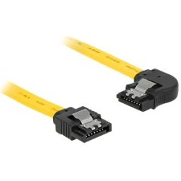 DELOCK 82824 - Cable SATA 6 GB/s GE/li 30 cm yellow metal