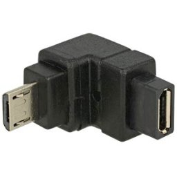 DELOCK 65668 - Adapter USB 2.0 Micro-B male > USB 2.0 Micro-B female angled dow