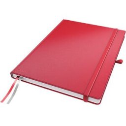 LEITZ 44710025 - Leitz notebook A4 squared hardcover, red