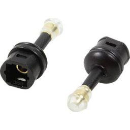 LOGILINK CA1014 - Audio adapter, Mini-Toslink/M to Mini-Toslink/F, black