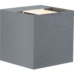 PAULMANN PLM 18000 - Wall light, 7,7 W, 355 lm, 2700 K, gray, IP65