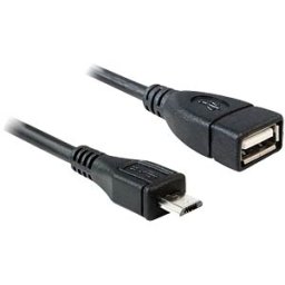 DELOCK 83183 - USB micro-B plug > USB 2.0 A socket, OTG 50 cm