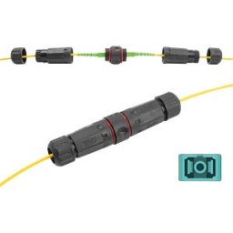 DELOCK 87871 - Fiber optic cable connector SC Simplex female / female, OM3