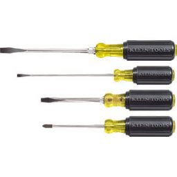 KLEIN TOOLS KLT 85105 - 4 Piece Cushion-Grip Screwdriver Set