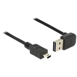 DELOCK 83544 - EASY-USB-A male up/down angled>mini-male 2m