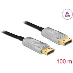 DELOCK 84143 - Active Optical Cable DisplayPort 1.4 8K 100 m