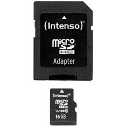 INTENSO 3413470 - Micro SDHC card, 16GB, Intenso Class 10