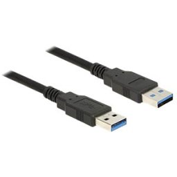 DELOCK 85060 - Cable USB 3.0 Type-A male > USB 3.0 Type-A male 1.0 m black