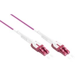 GOOD CONNECTIONS GC LW-U801LC4 - Optical Fiber Cable Duplex OM4 50/125µ LC/LC, 1m, violett