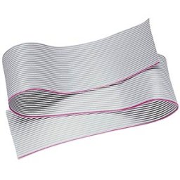 FREI AWG 28-20G 10M - Flat ribbon cable AWG 28, 20-pin, grey, 10-m ring