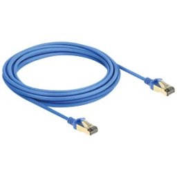 DELOCK 80336 - Patch cable, Cat.8.1, F/FTP, Slim, 5 m, blue