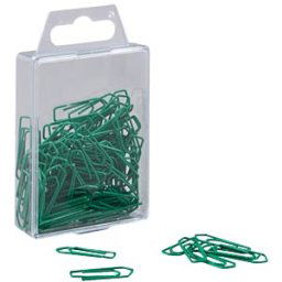 FREI BKL 26LGN - Paper clips, 26 mm, painted, green