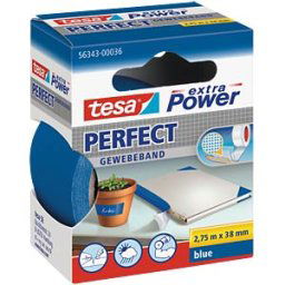 TESA 56343 BL - TESA extra Power cloth tape, 38 mm, blue