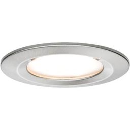 PAULMANN PLM 93457 - Nova Coin recessed light, 6 W, 2700 K, rigid, round, brushed iro