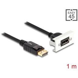DELOCK 81387 - Easy 45 DisplayPort module, 8K 30 Hz, 22.5 x 45 mm