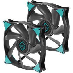 ICT 71574 - Iceberg Thermal IceGALE Xtra case fan, black, 140 mm, pack of 2