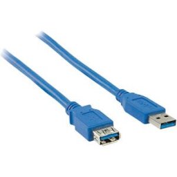 NEDIS N CCGB61010BU20 - USB 3.0 Cable, A male > A female, 2 m, blue