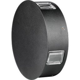 V-TAC VT-218215 - Wall light fixture, 5 W, 3000 K, black, IP65, round