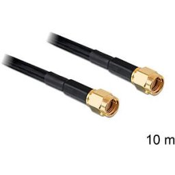 DELOCK 88658 - HF antenna cable, RP-SMA connector > RP-SMA connector, 10 m