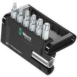 WERA 05056294001 - TORX-Bits + Universal Bitholder Bit-Check 7 TX Universal 1