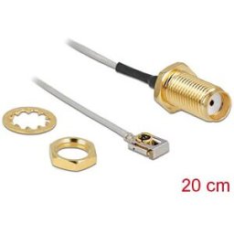DELOCK 89930 - Antenna Cable SMA jack bulkhead to MHF®