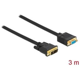 DELOCK 86754 - Cable DVI 12+5 male to VGA female 3 m