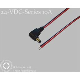 BKL 075902-750 - Adapter cable, 750 mm, DC angled connector to open ends