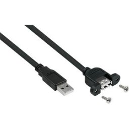 KABELMEISTER KM UK20PAEA003S - USB 2.0 cable, A connector to port, mount, 30 cm