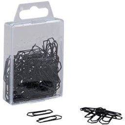FREI BKL 26LSW - Paper clips, 26 mm, painted, black