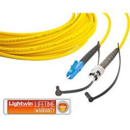 LIGHTWIN LSP-09 LC-ST2 - Simplex fibre optic patch cable, SM OS2, LC - ST, 2.0 m